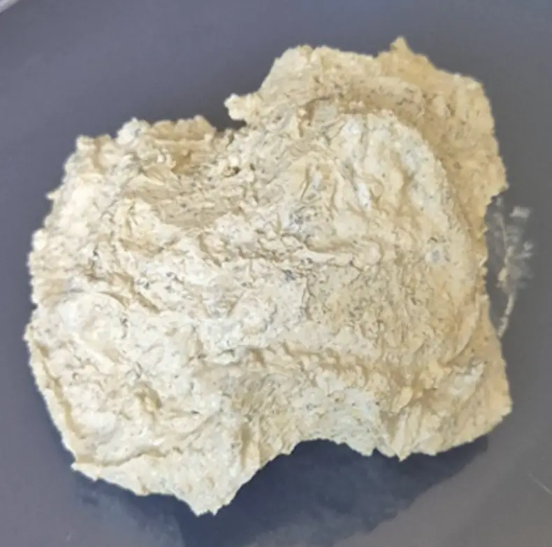 Close-up of raw kaolin clay
